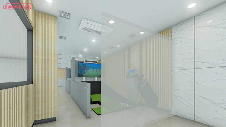 종각 지하도상가 스크린 파크골프장 예상도 (3월 운영 개시 예정)
