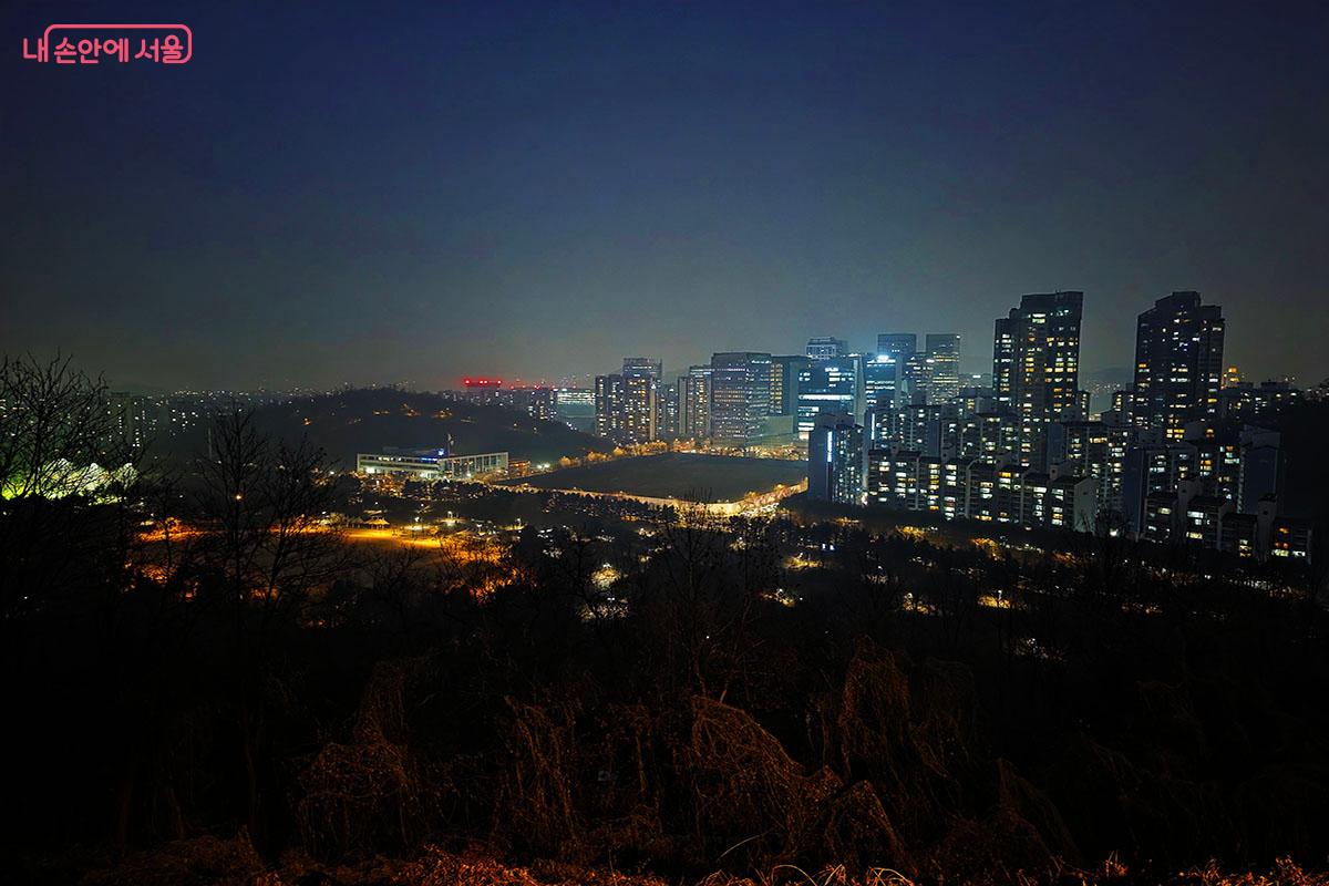 동측 전망대에서 바라본 야경은 도시 불빛과 자연이 어우러져 낭만을 선사한다. &copy;이정민