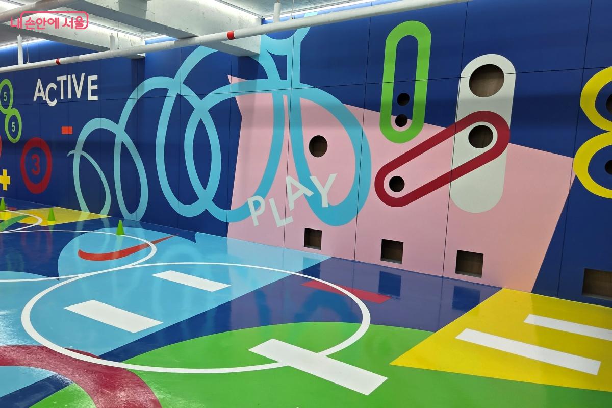 놀이형 체육콘텐츠를 운영하게 될 플레이존이다. &copy;김미선