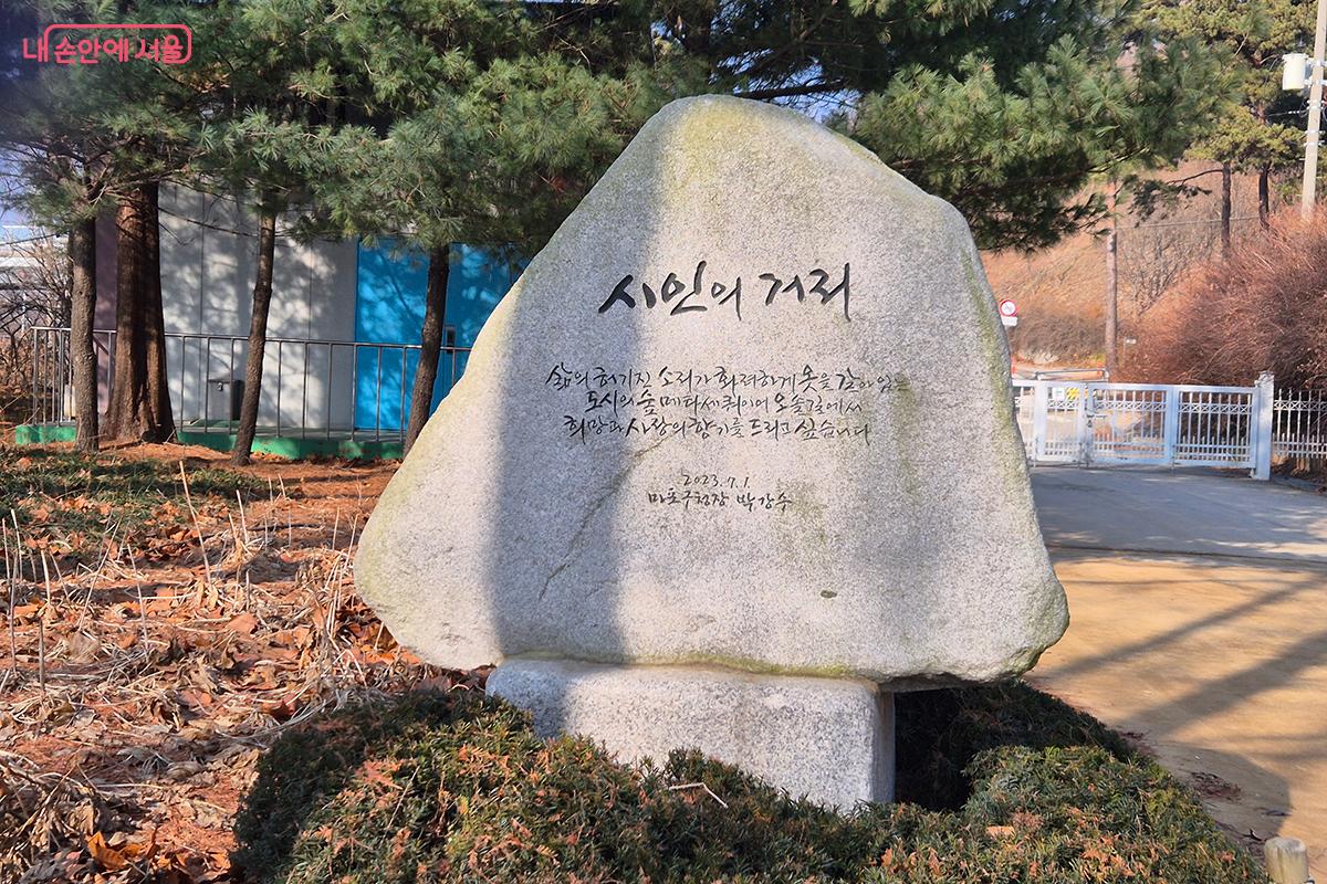 메타세쿼이아 숲길은 시인의 거리에서 완벽한 아름다움을 보여준다.