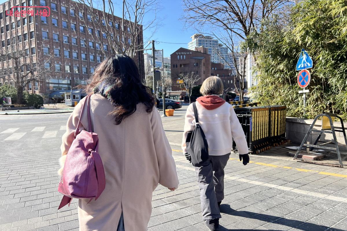 선택 코스 내 모든 장소를 도보 이동한다. ⓒ박지영