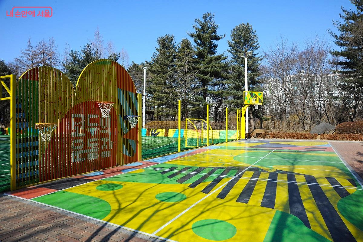 개포西근린공원의 농구존 &copy;조수봉