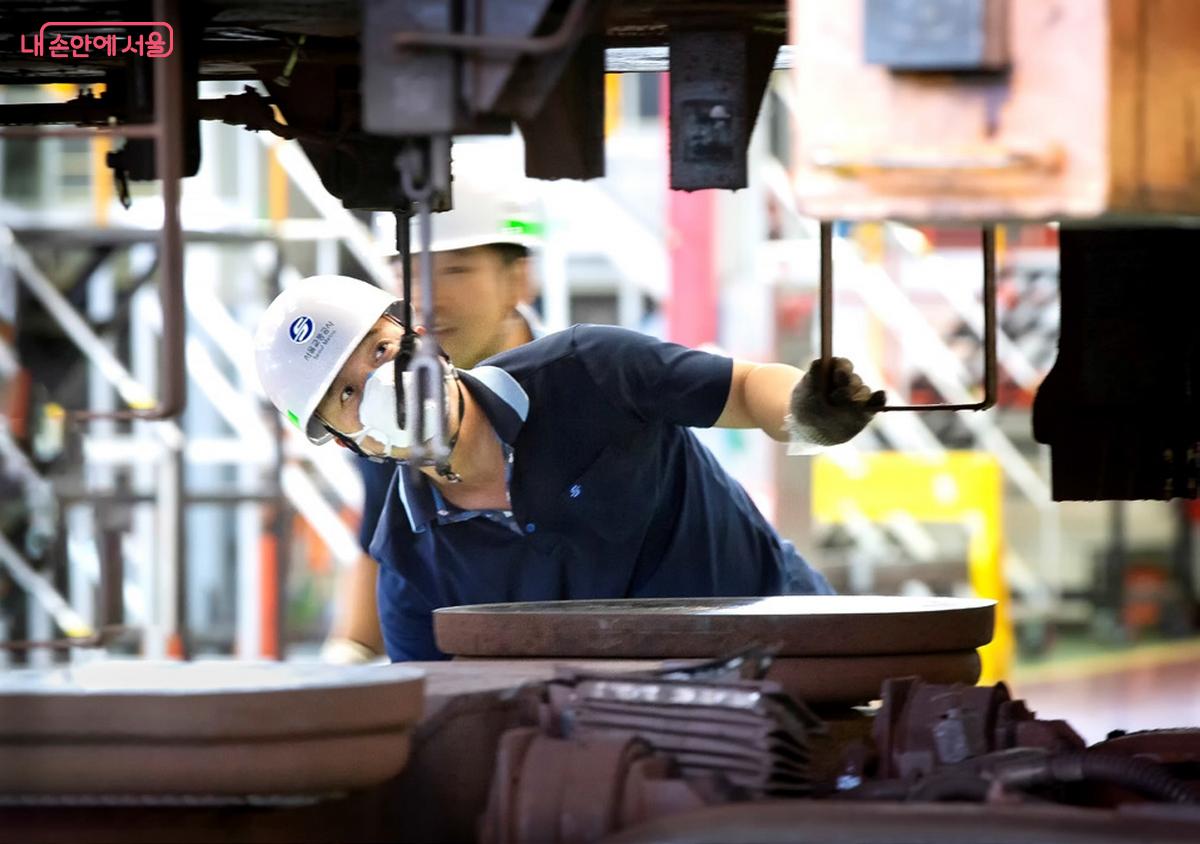 서울교통공사의 안전점검 업무 현장 &copy;서울교통공사