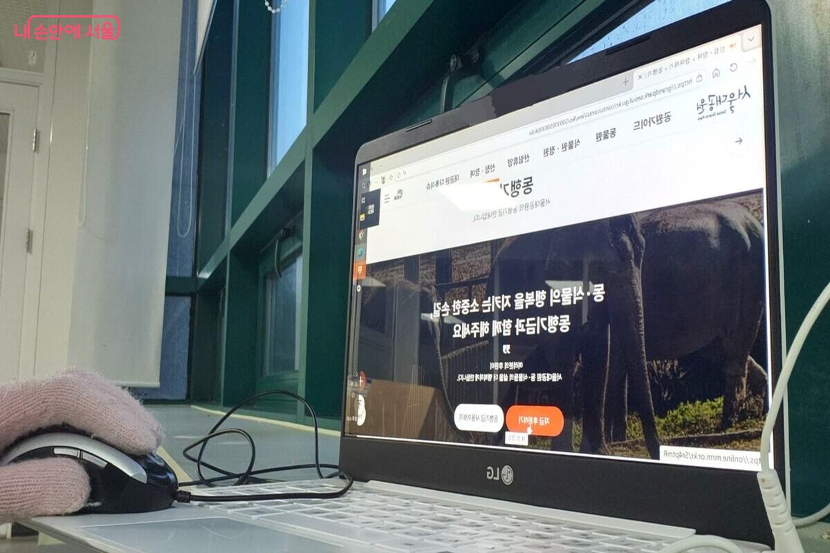 서울대공원 누리집 동행기금 페이지에서 '지금 후원하기'를 신청할 수 있다. ©장지영