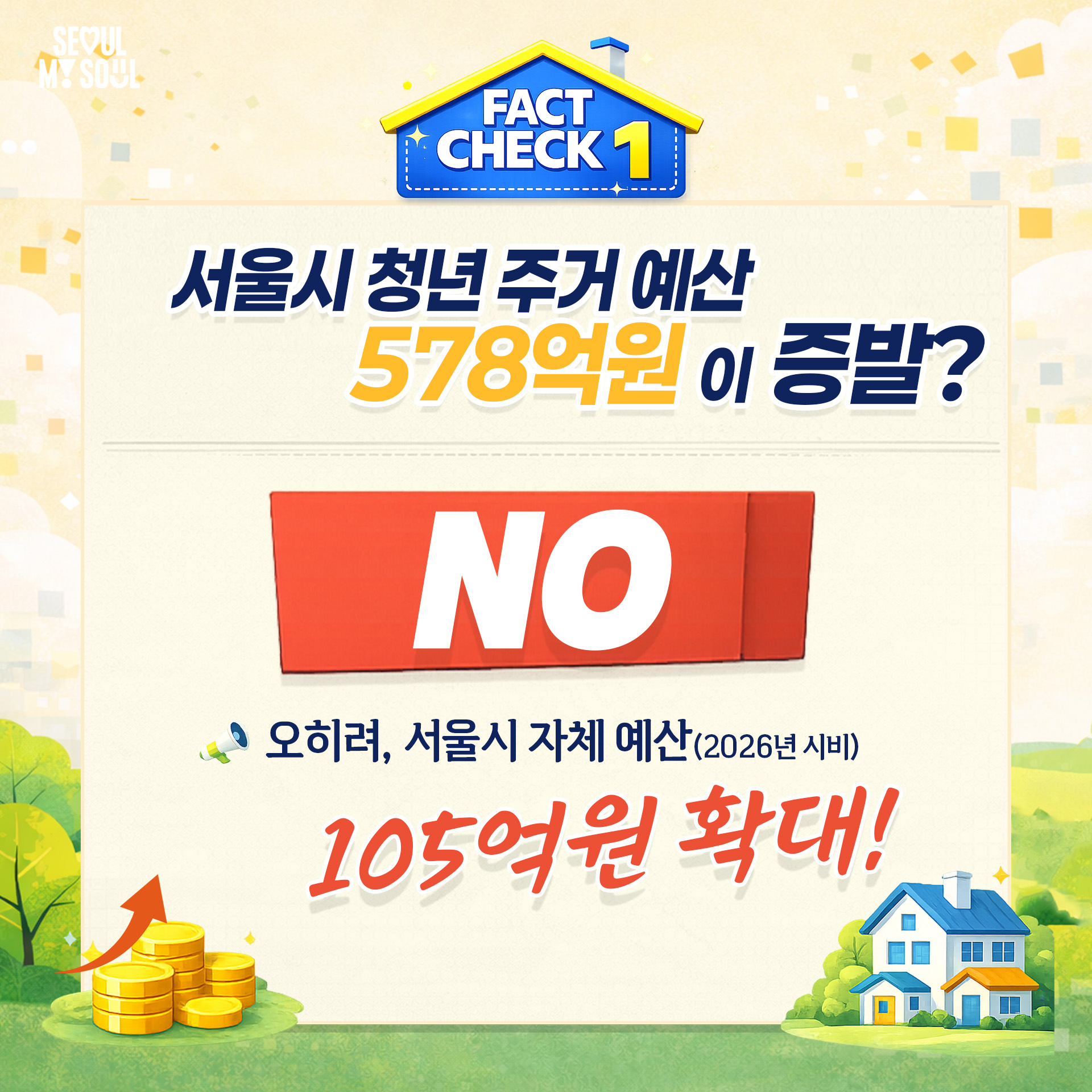 서울시 청년 주거 예산 578억원이 증발?