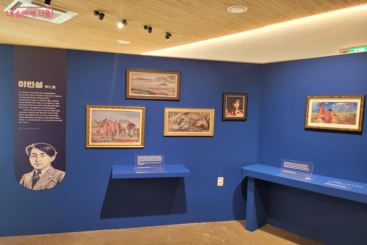 화가 이인성의 작품 세계를 소개하는 전시 공간 &copy;조연