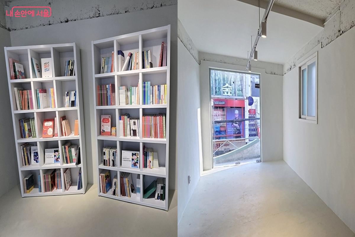 2층 작은 도서관과 테이블이 들어올 큰 모임 공간 &copy;김윤경