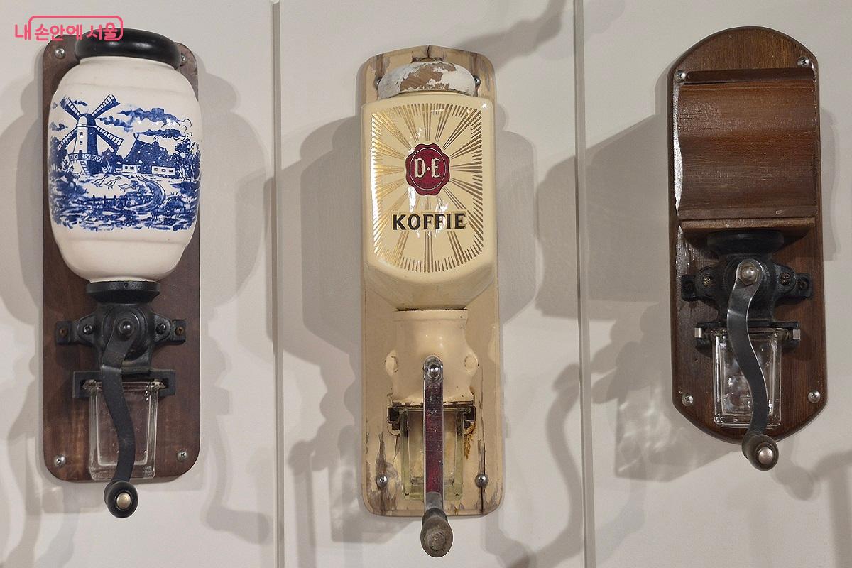 광고에 등장했던 커피 그라인더 &copy;권수진