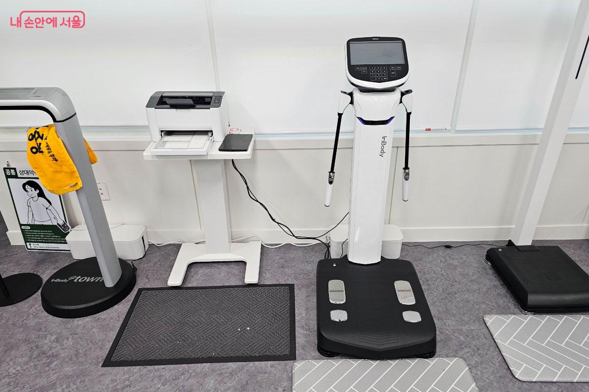 인바디 측정도 할 수 있다. &copy;홍혜수   