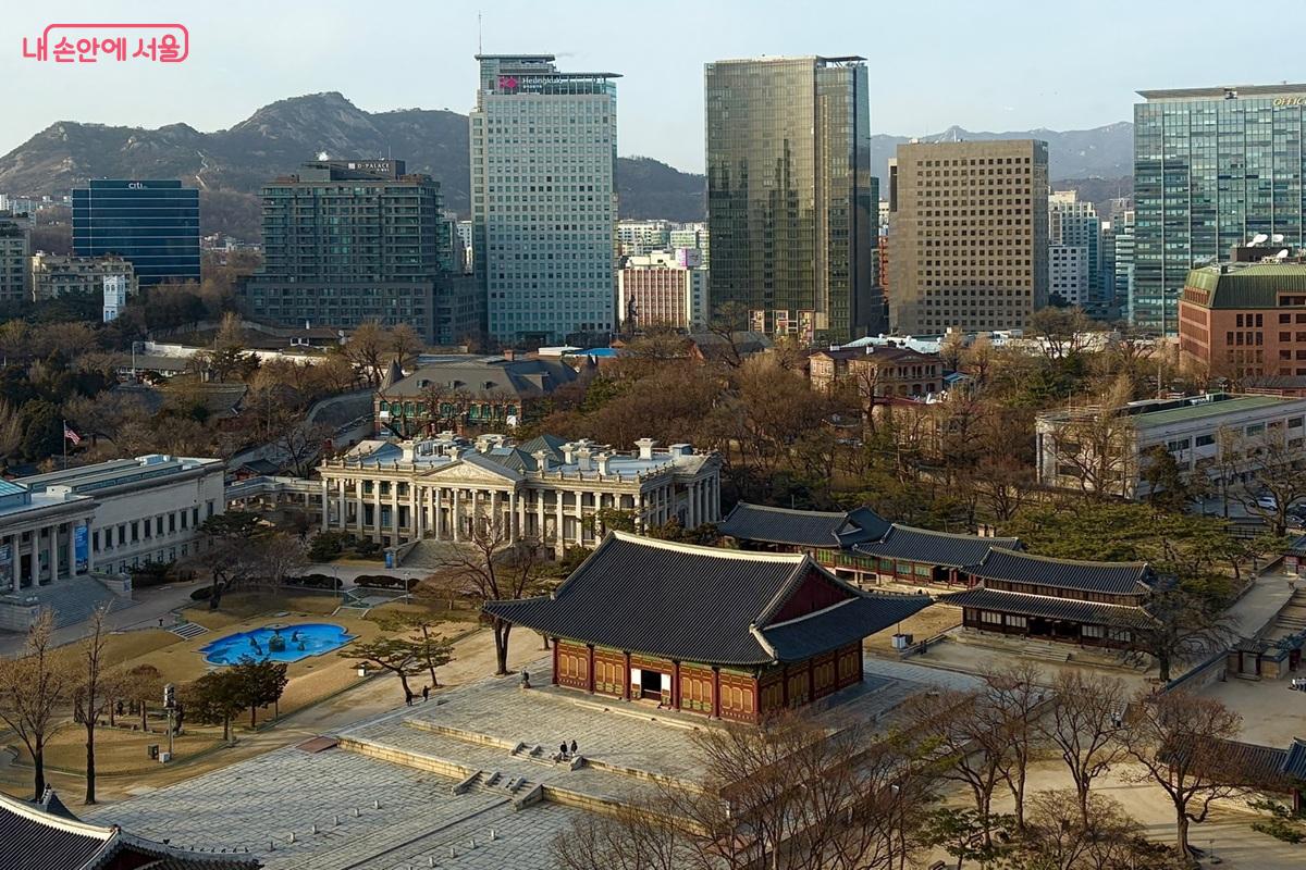 정동전망대에서 바라본 덕수궁 전경 ⓒ최재준