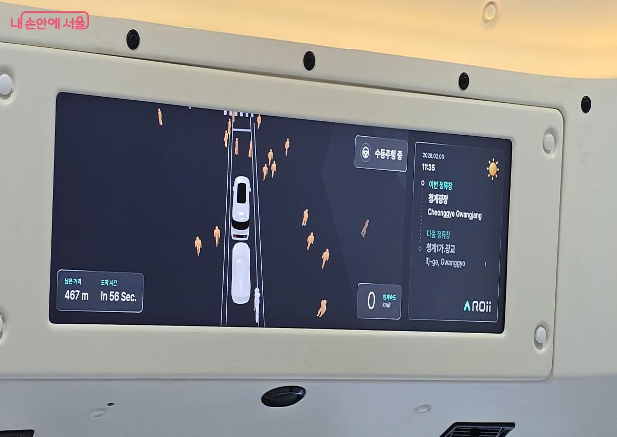 안전 속도 운행, 전후방좌우 입체적 감지 &copy;최윤정