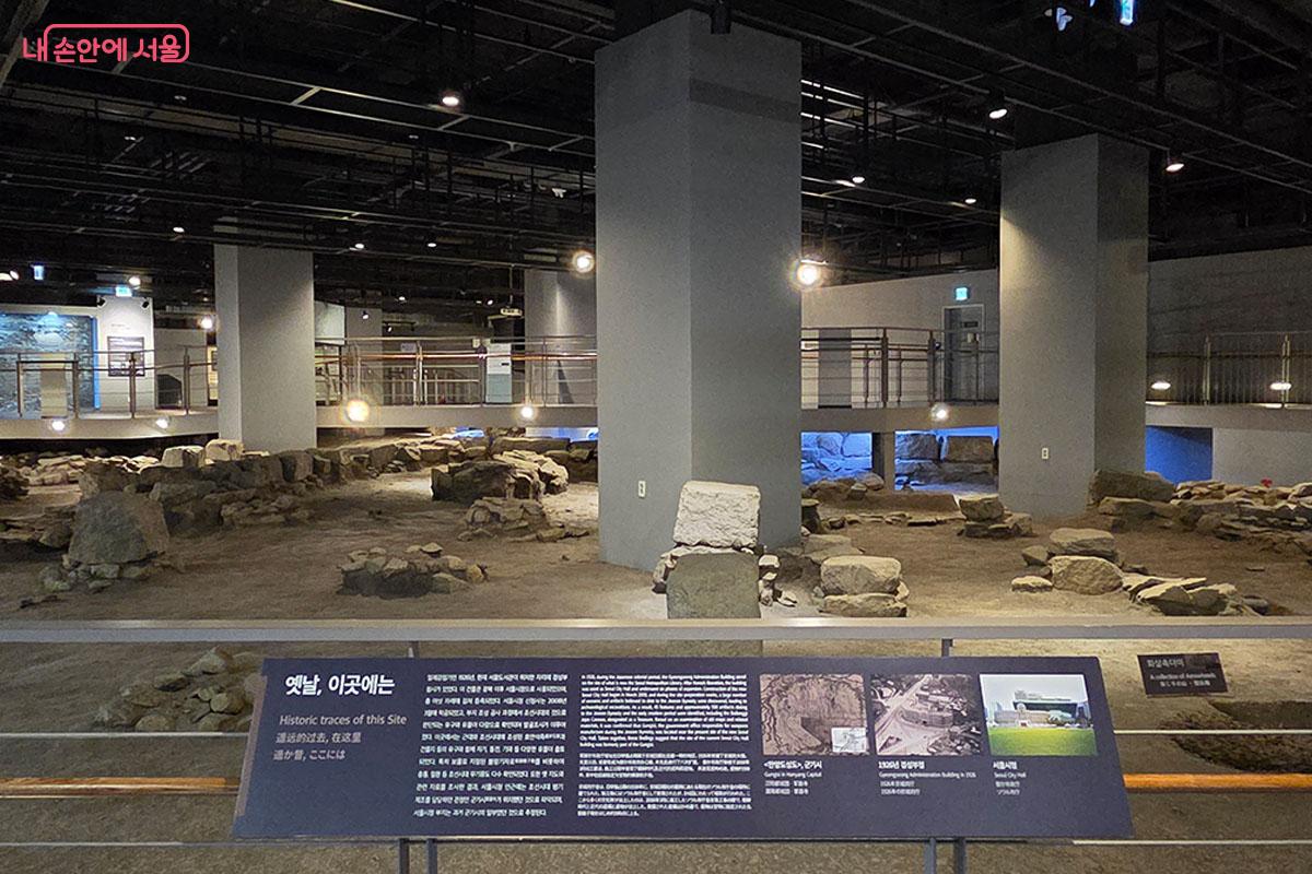 군기시유적전시실의 전경 ⓒ이다현