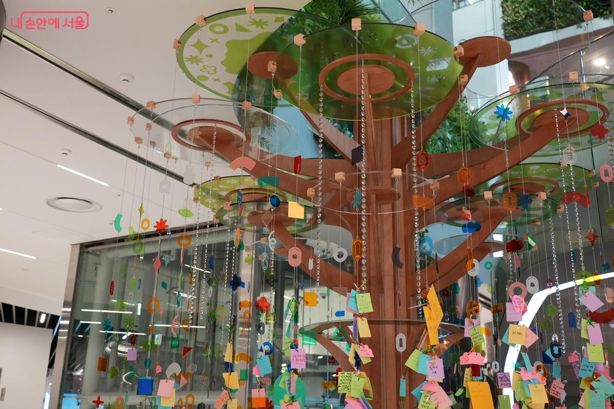 미래 서울에 바라는 마음을 적어보는 시민 참여 공간 ⓒ우현희