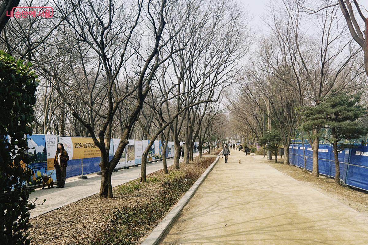 3월 26일부터 서울숲근린공원 일대는 보행자 안전과 쾌적한 공원 환경 조성을 위해 &lsquo;보행자전용길&rsquo;로 지정됐다. 자전거 등은 내려서 끌고 가야 한다. ⓒ김아름