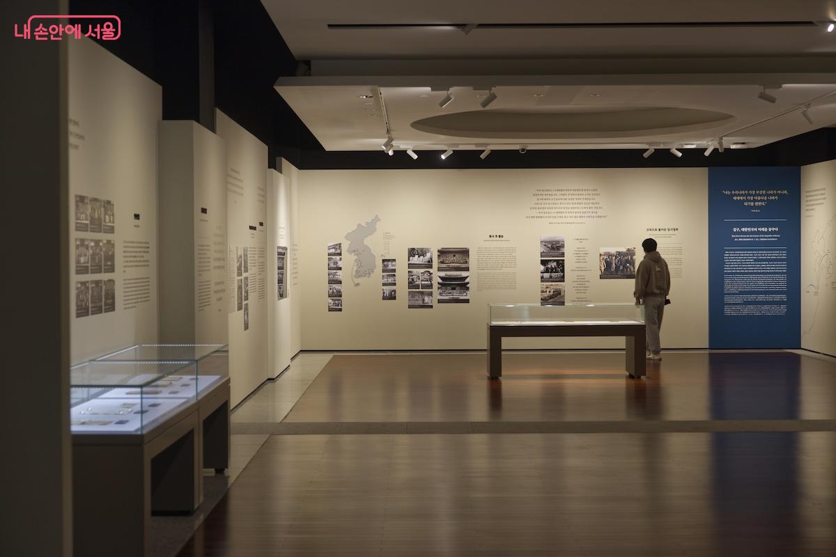 이곳에서 김구 선생에 대한 많은 이야기를 접할 수 있었다. &copy;서지희