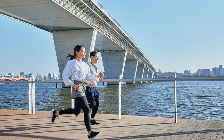 한강에서 건강찾기 챌린지! 선착장 방문하면 포인트 적립