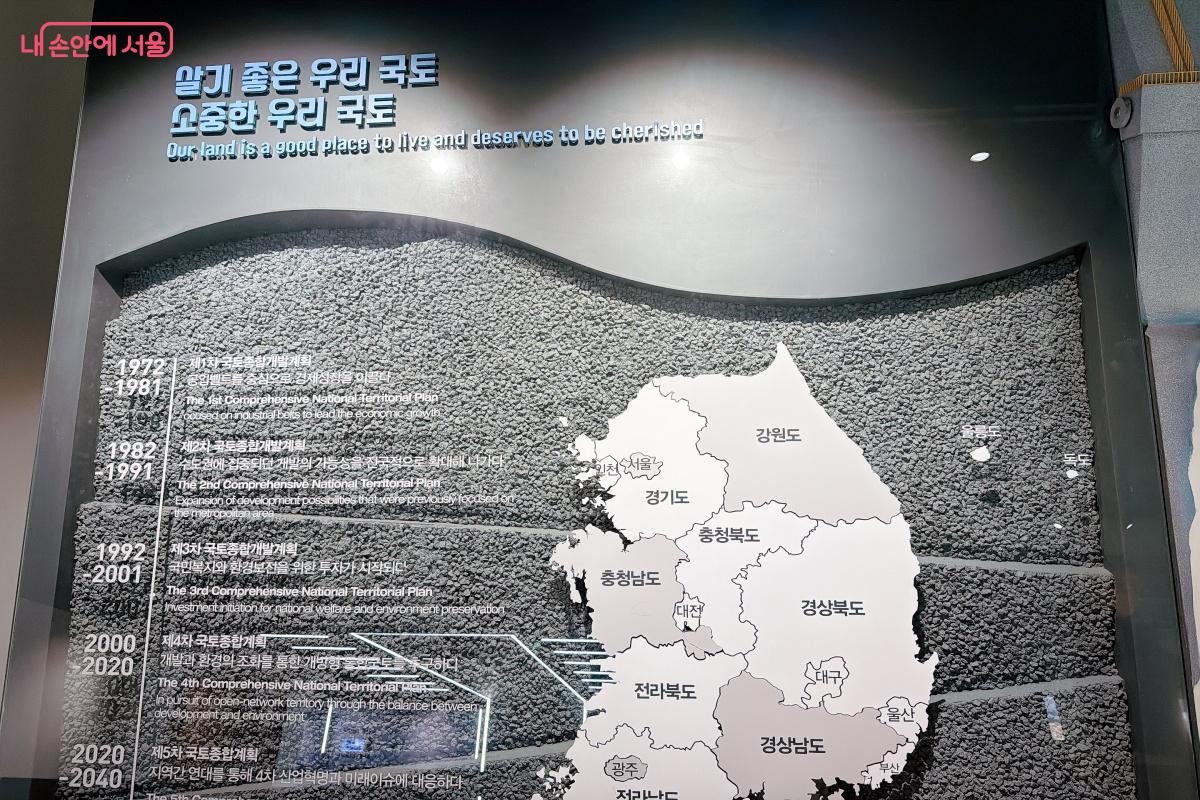 년도별 국토 발전에 대한 설명