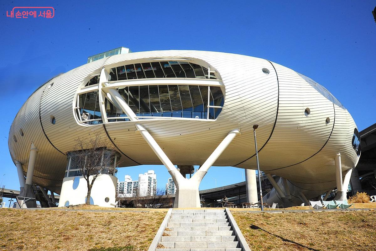 뚝섬선착장 인근의 자벌레 &copy;조수봉