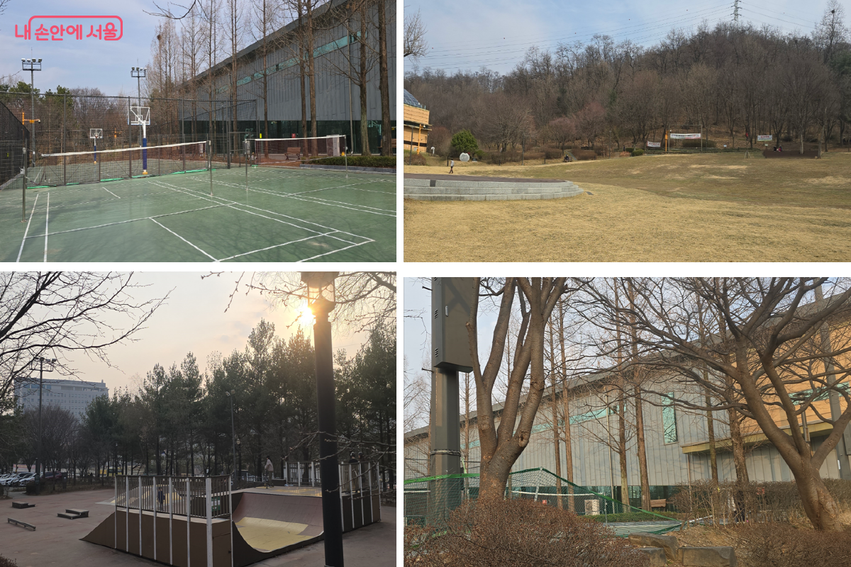 일자산도시자연공원 내 다양한 체육시설 및 잔디광장 &copy;최윤정