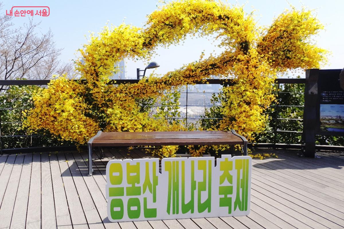 기분까지 화사해지는 응봉산 개나리 축제 포토존 &copy;김병규