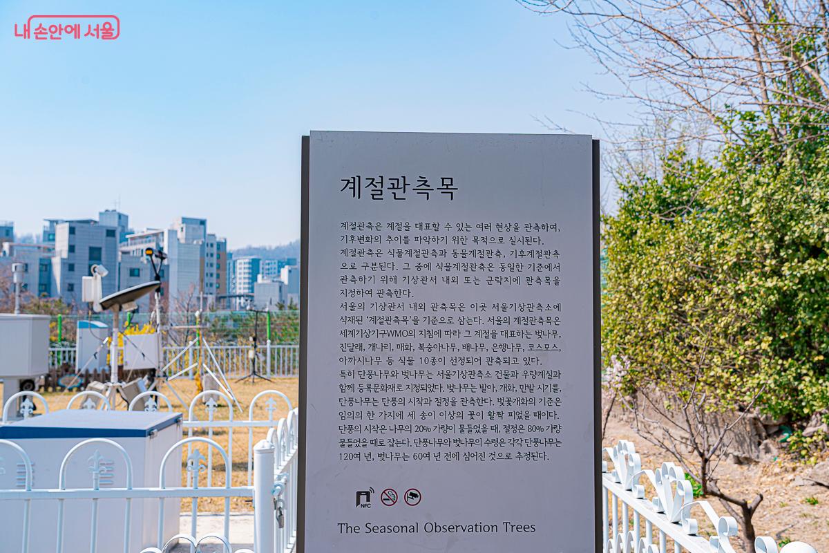 계절관측은 기후변화의 추이를 파악하기 위한 목적으로 실시된다. &copy;김지연