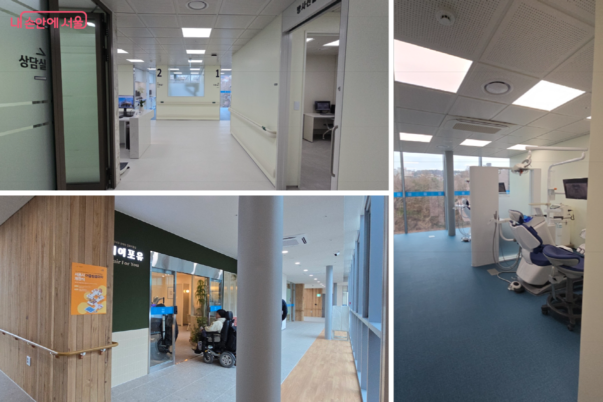 3층에는 장애인 친화 미용실 ‘헤어포유’가, 5층에는 장애인 전용 치과병원이 들어섰다. ©최윤정