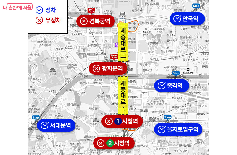 지하철 무정차 통과 역사 