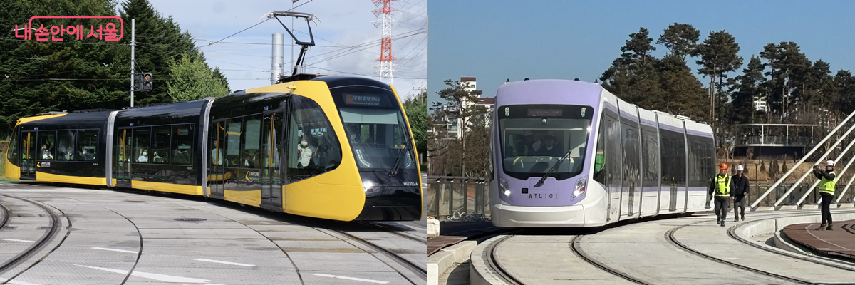 일본 유가선 트램과 위례선 무가선 트램의 비교  &copy;Satsukiwriter(Wikimedia) &copy;이재원