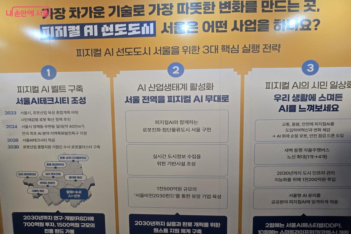 서울시의 AI 3대 핵심 실행 전략 &copy;서울AI페스티벌