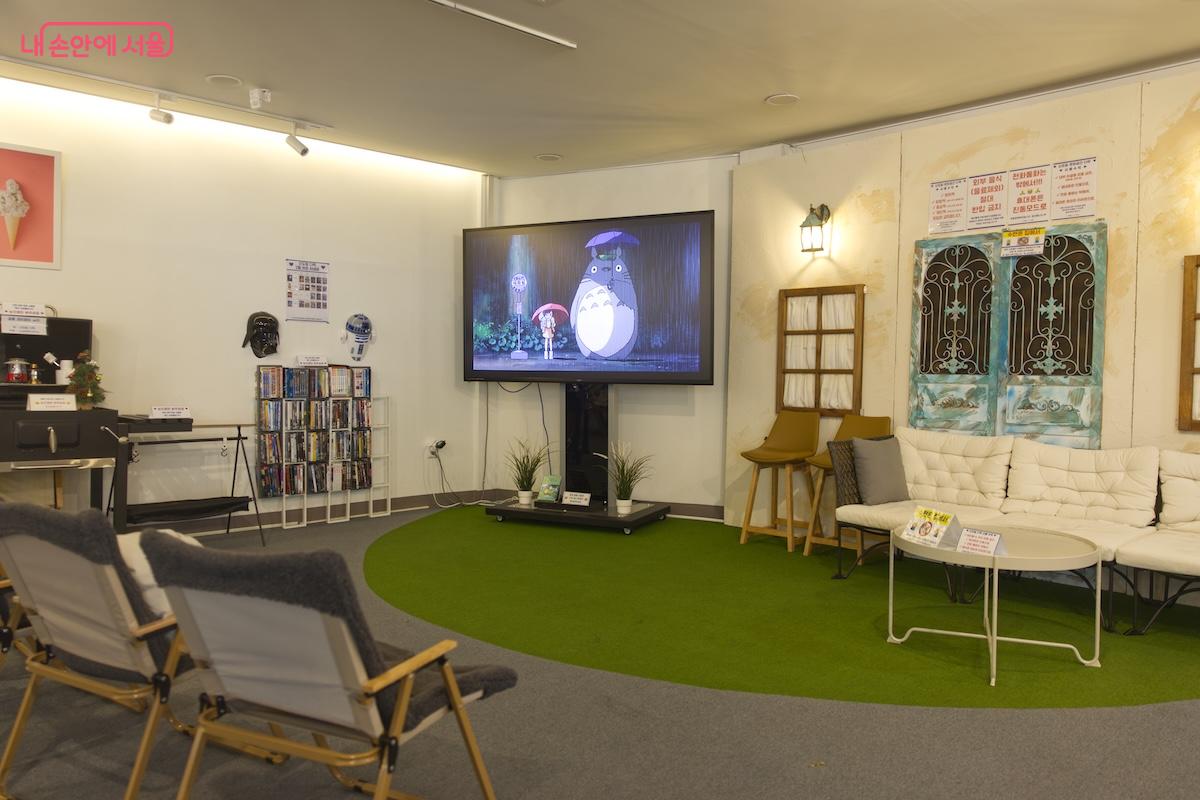 마치 캠핑 느낌을 낼 수 있는 쉼터 공간도 있었다. &copy;서지희