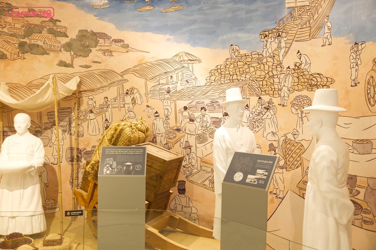 조선시대의 용산과 경강상인들의 활동도 볼만한 전시였다