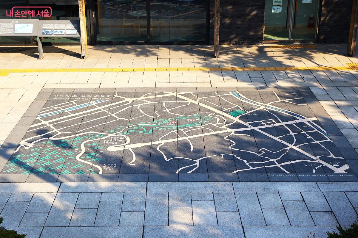 지도에는 창신동과 숭인동에 정순왕후의 삶의 흔적이 새겨져 있다. &copy;김대진 