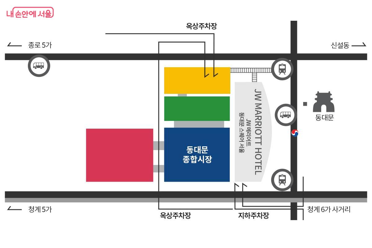 동대문종합시장 주차 정보 ©동대문종합시장