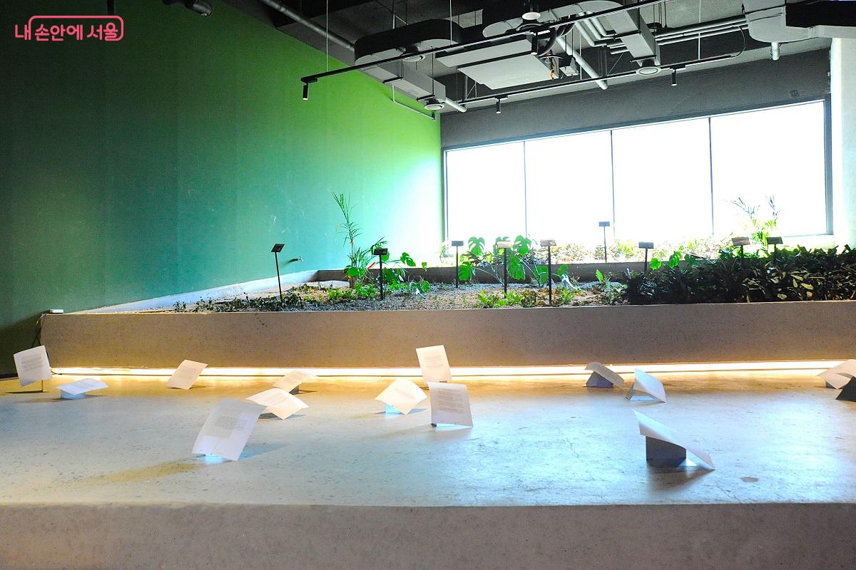 지하 1층 로비에 조성된 실내 정원과 &lsquo;세마 퍼포먼스&rsquo; &copy;조수봉