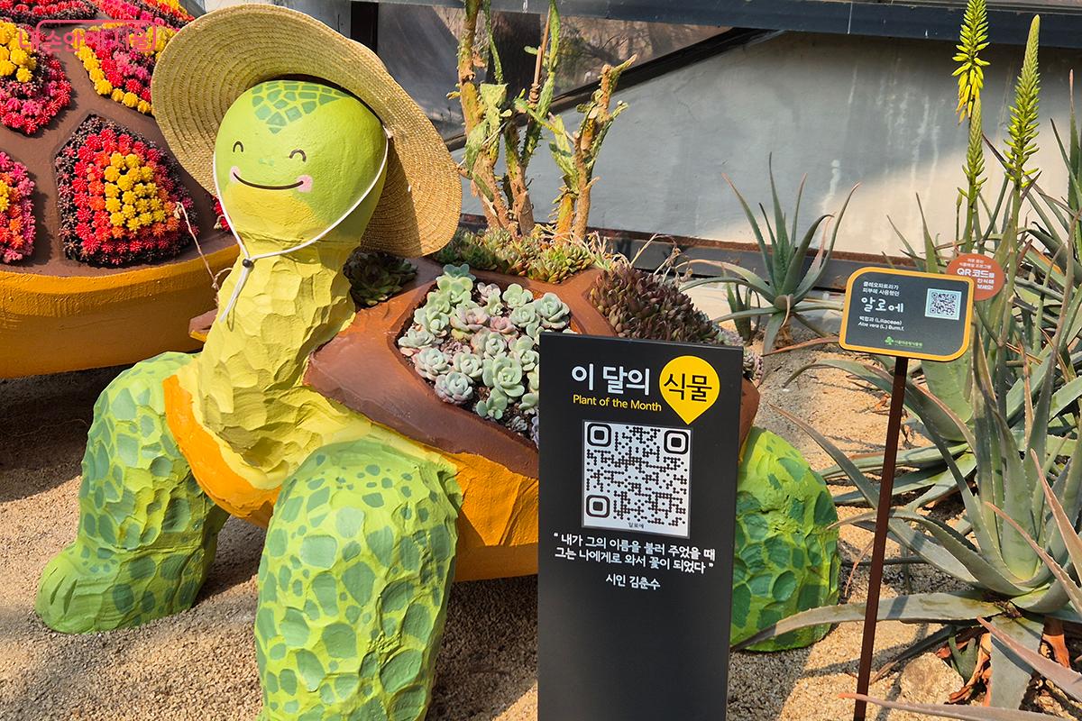 공간별&middot;시기별로 식물원의 대표 식물을 선정해 소개하는 &lsquo;이달의 식물&rsquo; 프로그램 &copy;정향선
