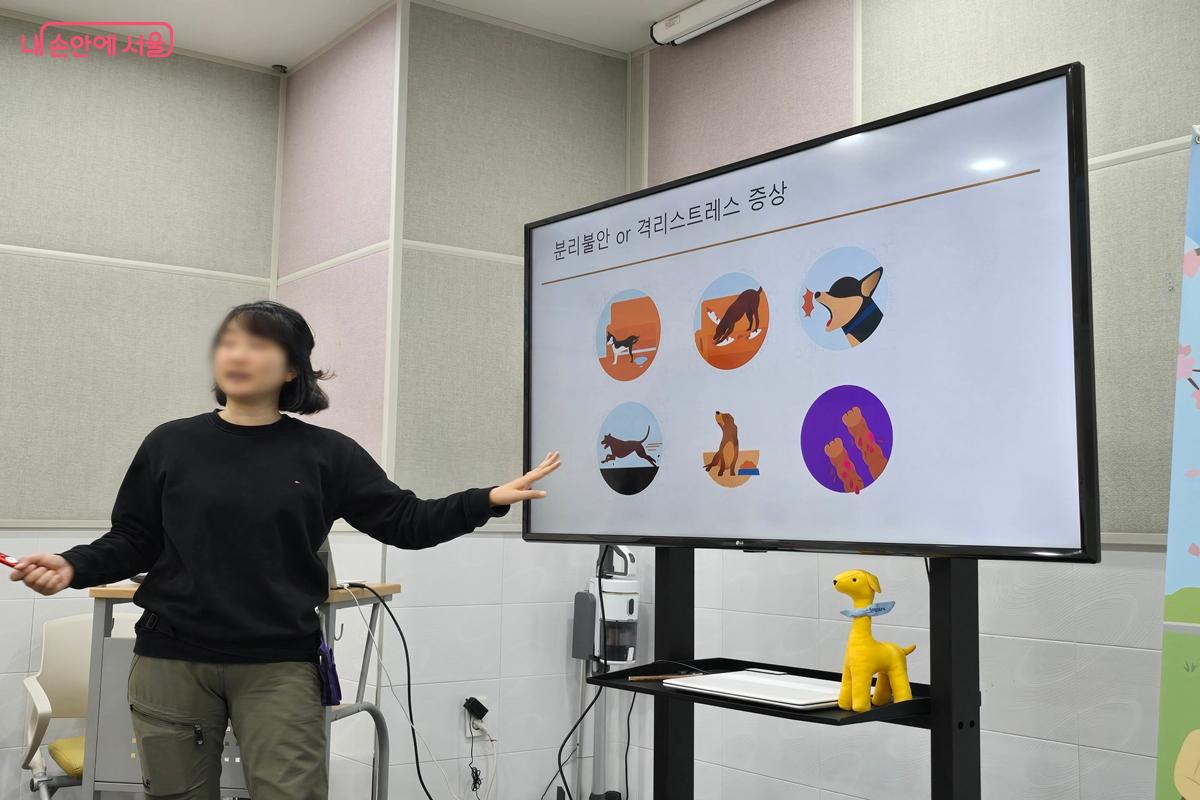 이론 수업은 반려견의 행동을 교정하는 기술보다 그 행동이 나타나는 원인을 이해하는 데 초점을 맞췄다. &copy;강사랑