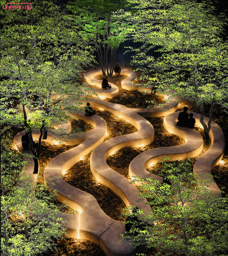 기부정원_호반건설 / 황지해 정원작가 &lsquo;왕관의 수줍음(Crown Shyness)&rsquo;