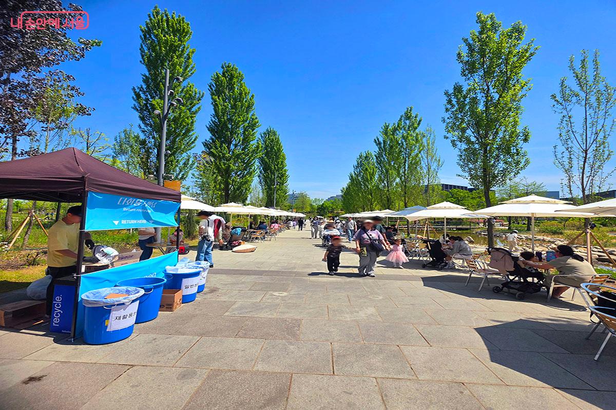 환경을 생각하는 다회용기 반납존.ⓒ양순남