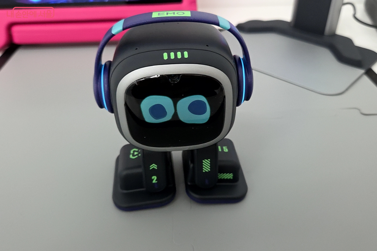 EMO와 좀비 게임을 하고 있는 모습 ©김승아