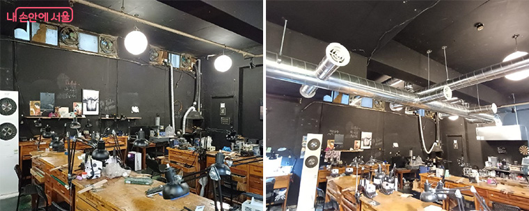 공기질 개선 설비(덕트)  설치 전&middot;후