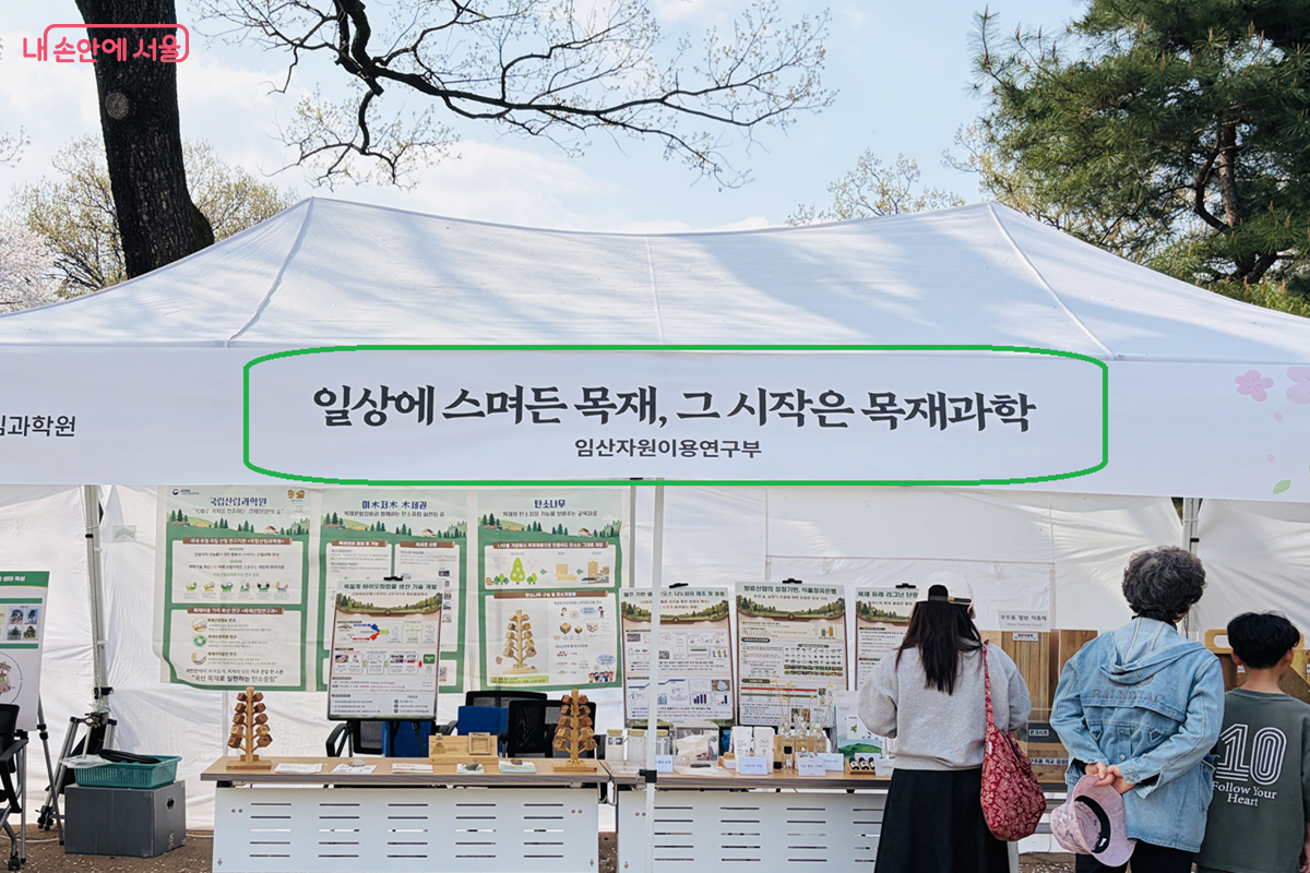 홍릉숲에서 체험할 수 있는 국립산림과학원 체험 부스 &copy;김경선