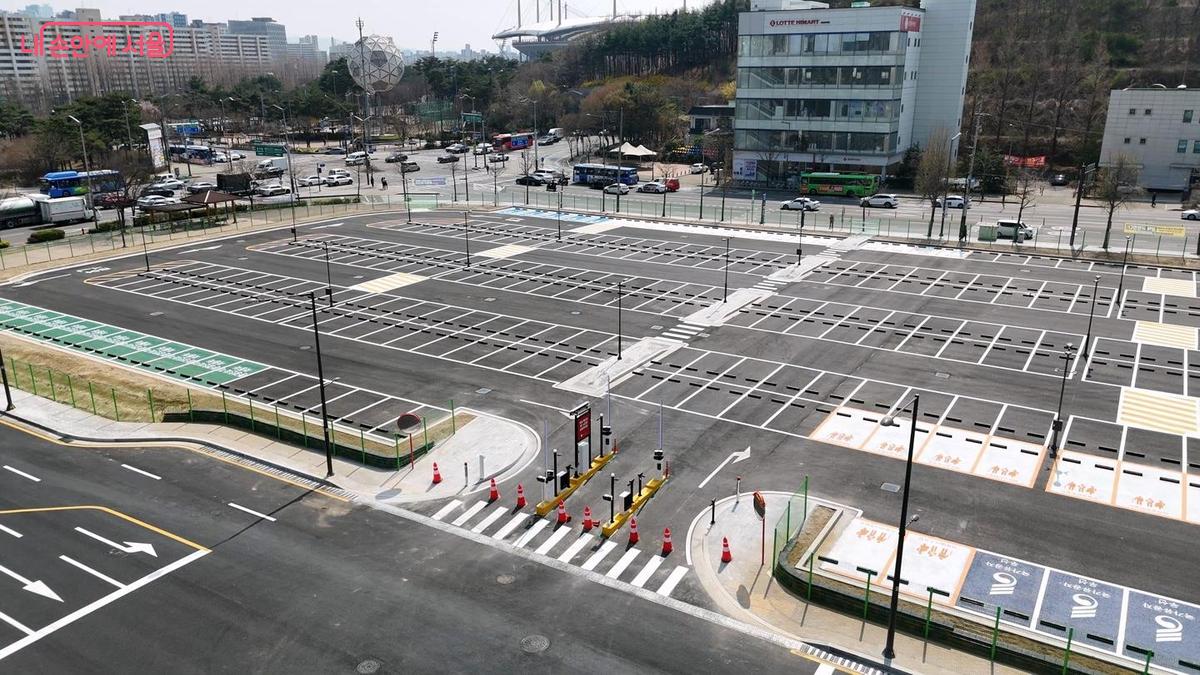 마포월드컵공영주차장, 5부제가 시행된다. &copy;마포구청