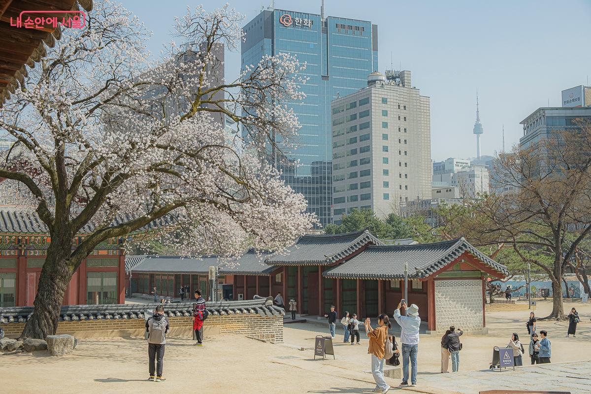 많은 사람들이 발걸음을 멈추고 사진을 찍는 포토스팟이다. &copy;김지연