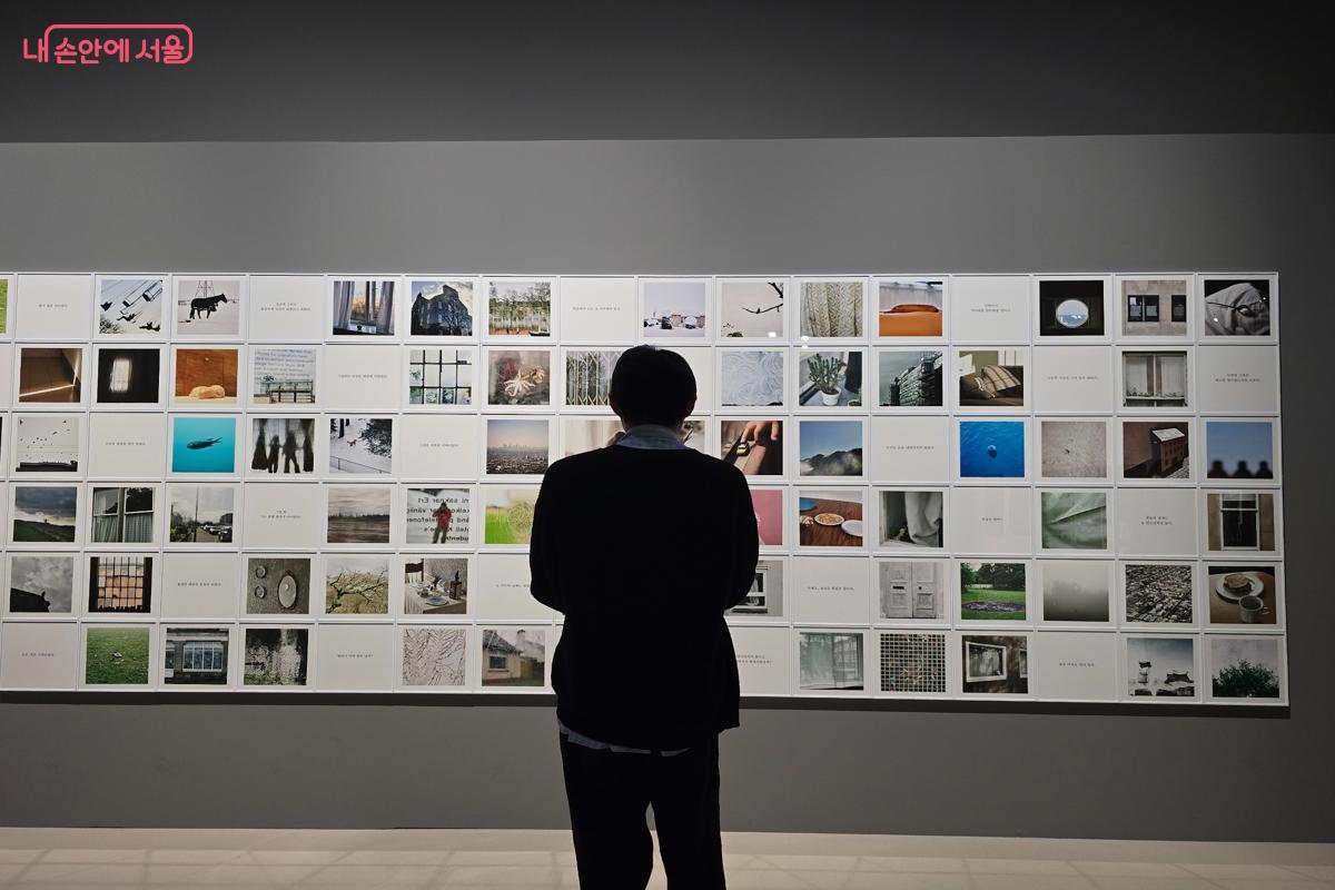 정경자의 작품 <Story within a Story>는 108점의 이미지와 텍스트로 이루어져 있다. &copy;강사랑