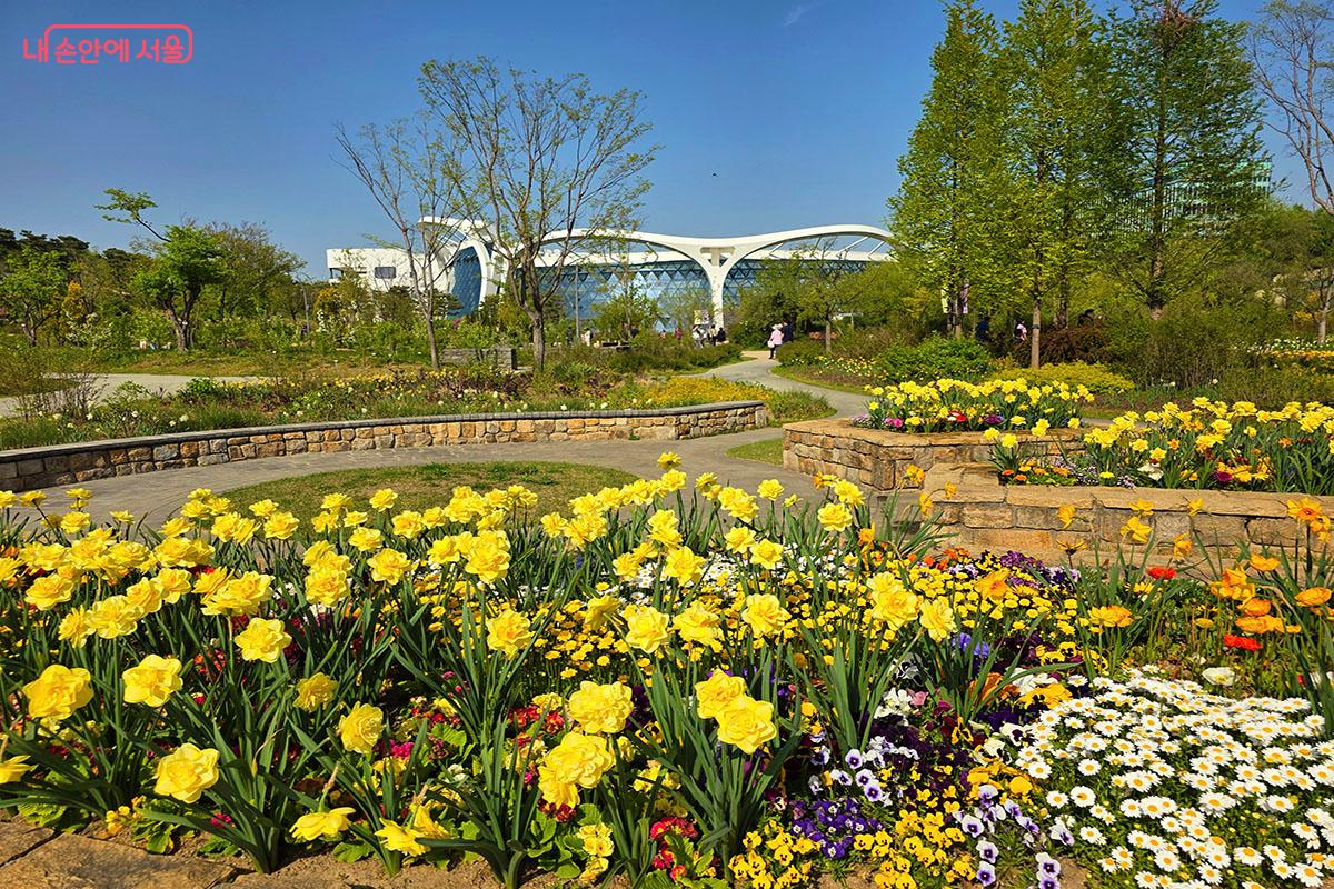 서울식물원 주제원 방향 봄꽃 정원 &copy;이정민