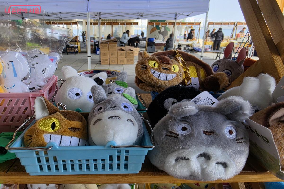 귀여운 봉제인형이 가득하다.