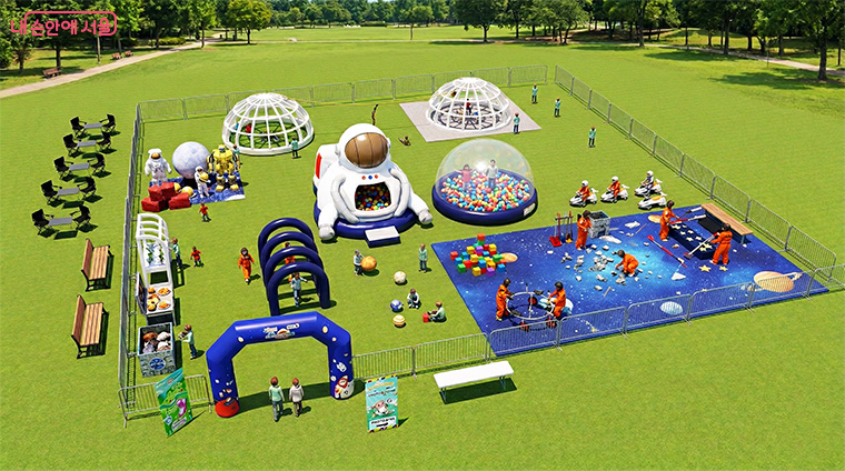 테마별 놀이공간 조감도 &ndash; 체험놀이터(직업체험)