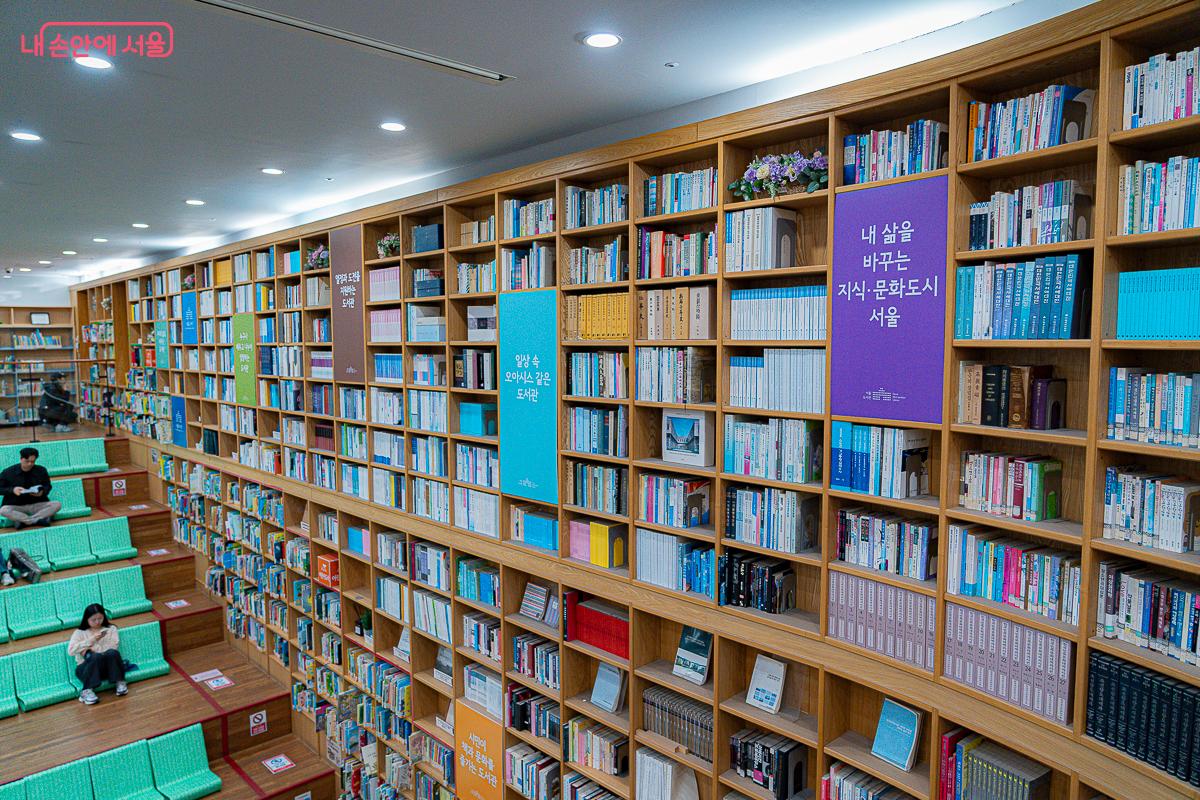 서울도서관에서 다양한 책들을 읽어볼 수 있다. &copy;김지연