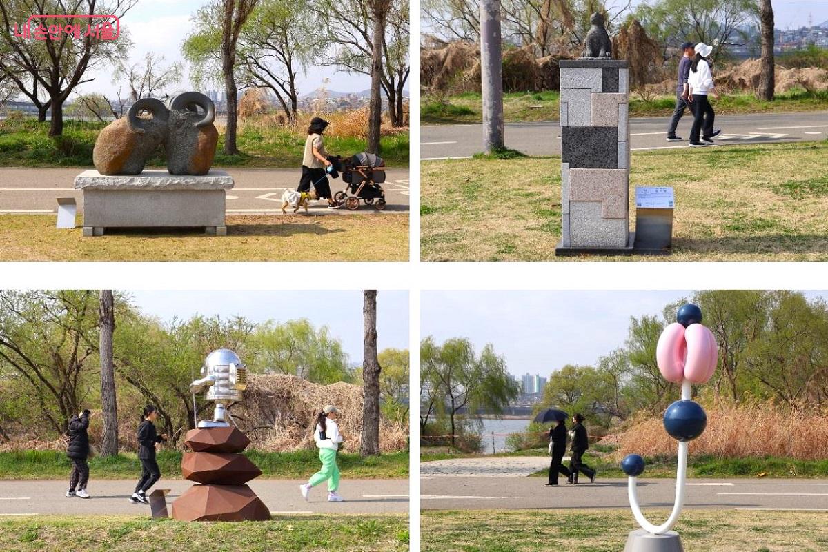 산책로를 따라 무심히 놓인 작품들이 일상 속 동선을 &lsquo;열린 미술관&rsquo;으로 확장한다. &copy;이봉덕