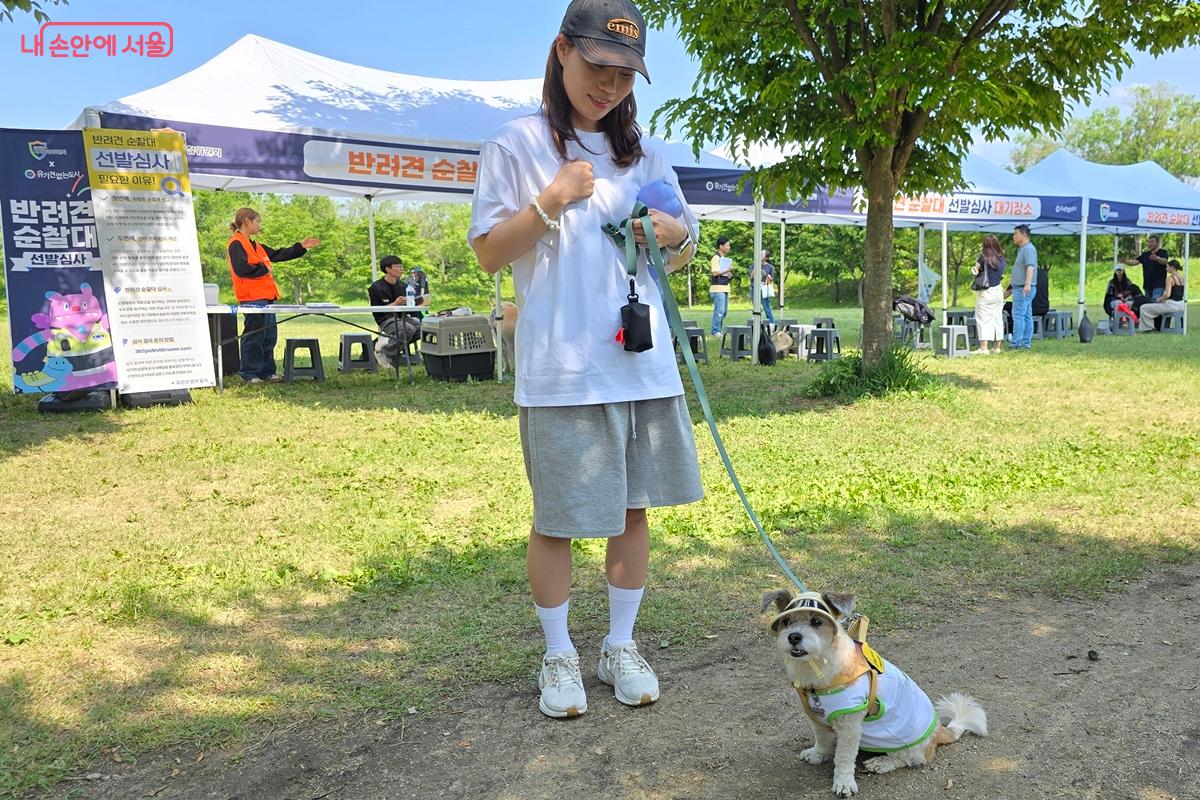 재심사를 받으러 온 김연주 씨 ©김윤경